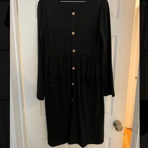 Black long sleeve dress